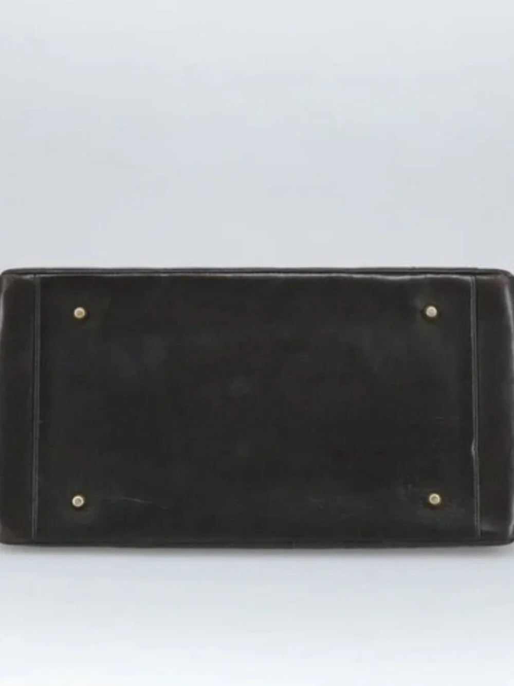 CHANEL Matelasse Chain Hand Bag Lamb Skin Black Gold CC Auth yk15908V